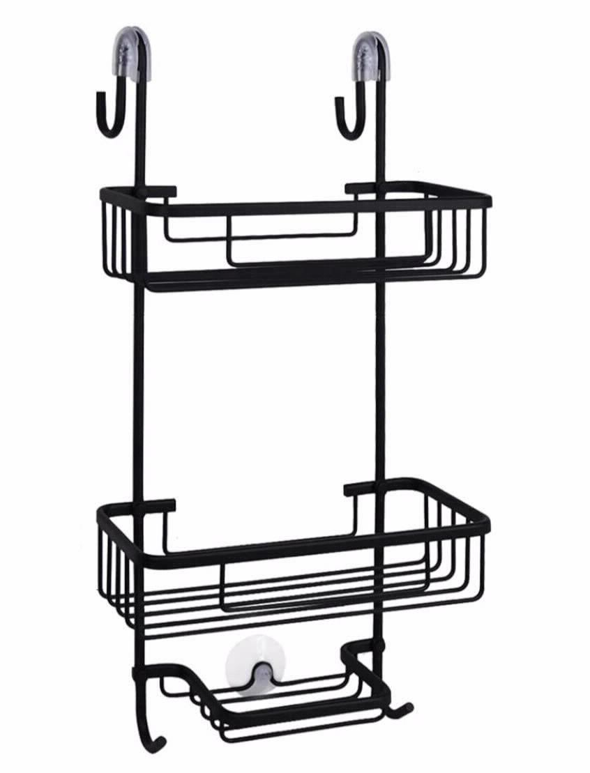 מתקן תלייה לאמבטיה אלומיניום שחור