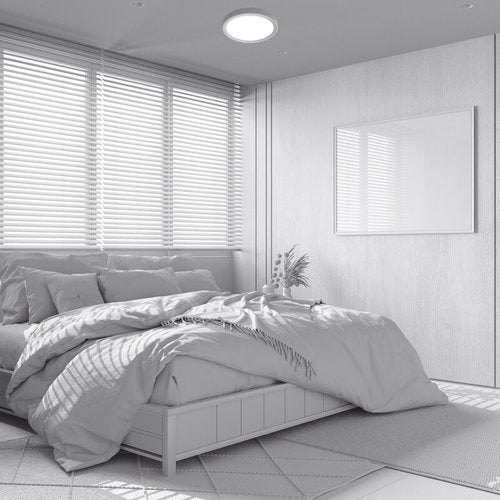 פאנל על הטיח CLOCK 18W 23CMCCT לבן