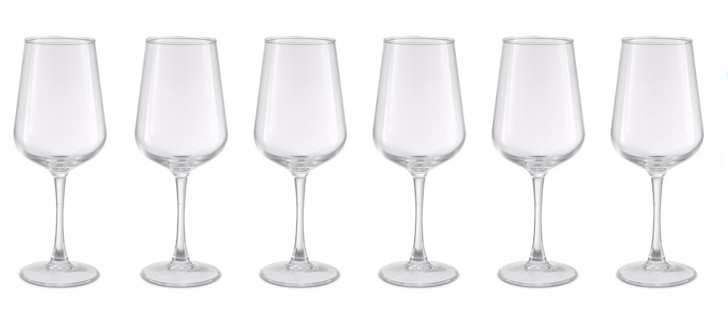 שישיית כוסות יין 435 מ"ל