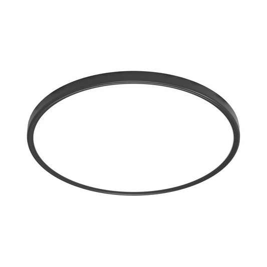 פאנל על הטיח שחור קוטר 60 ס"מ CLOCK 48W CCT