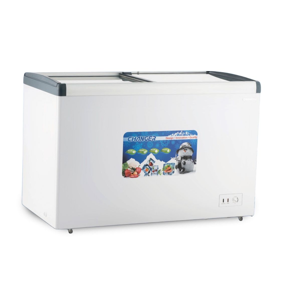 מקפיא ומקרר שוכב לבן דגם CFV-500-CHW של צ'יינג'ר