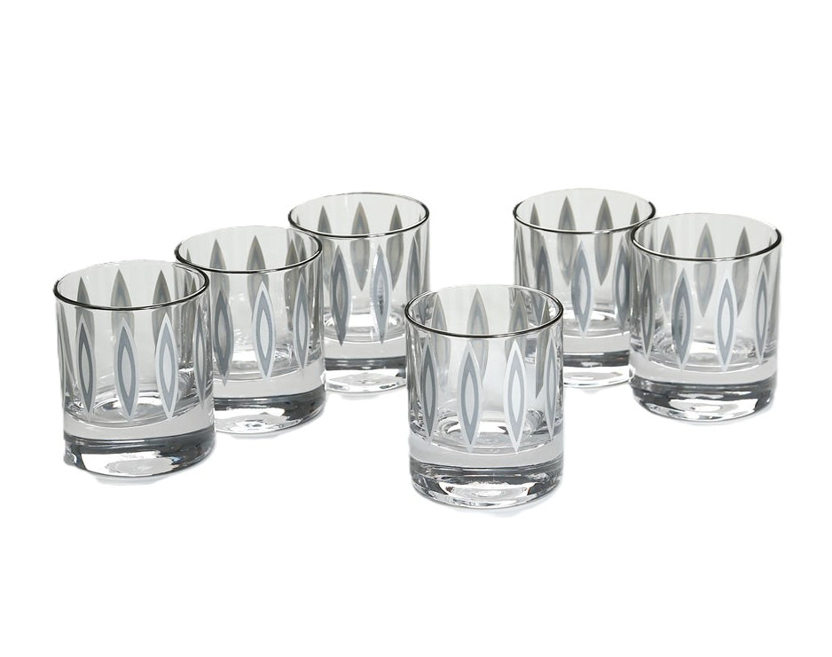 סט 6 כוסות וויסקי 320 מ"ל זכוכית ANSER TITANIUM CRYSTALINE