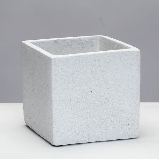 בית עציץ קוביה 14X14X14 TROPHY WHITE