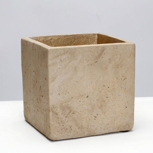 בית עציץ קוביה 14X14X14 TROPHY TRAVINTIN