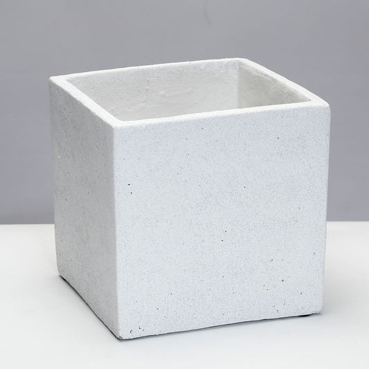 בית עציץ קוביה 17X17X17 TROPHY WHITE