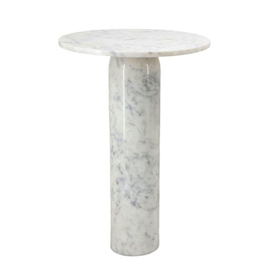 שולחן צד MarbleWhite 40X40X60