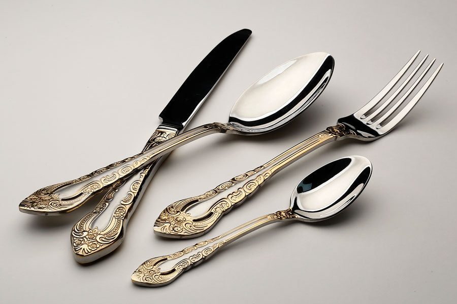 סט סכו"ם 24 חלקים 18/10 SATIN MATT INOX GOLD
