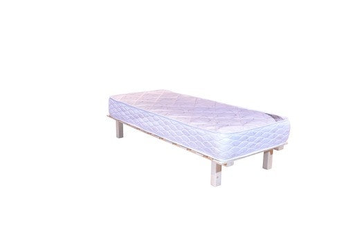 בסיס מיטה יחיד 190/80 עם מזרון קפיצים