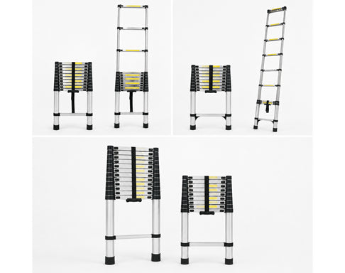 סולם נירוסטה יחיד 3.2 מטרים – מותג TELESCOPIC