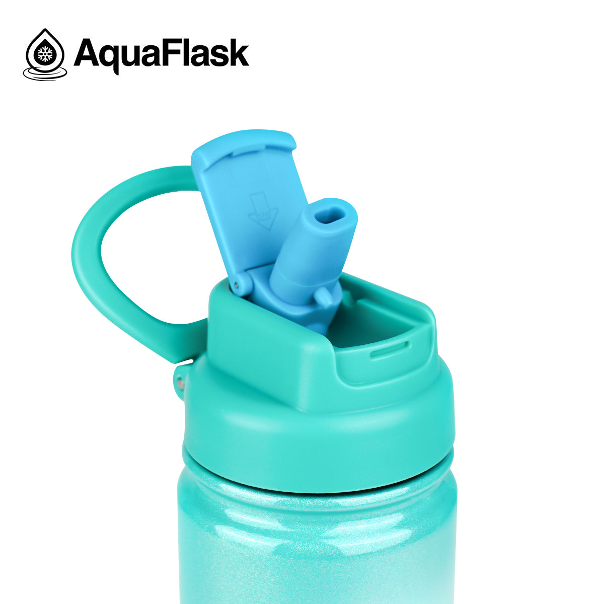 בקבוק שתייה תרמי Jelly Bean סוכריית ג׳לי תכלת רך CANDY FLOSS FLIP SIP נפח 650 מייל.