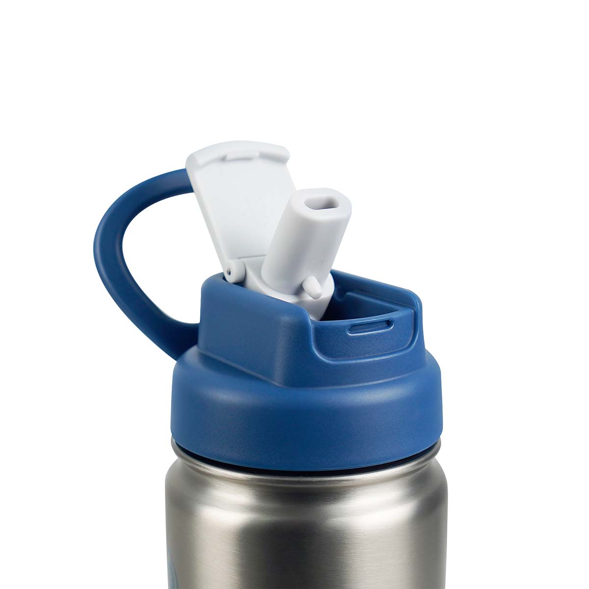 בקבוק שתייה תרמי Alpine Swiss אלפים שווייצריים נירוסטה וכחול FLIP SIP Colorwave נפח 650 מייל