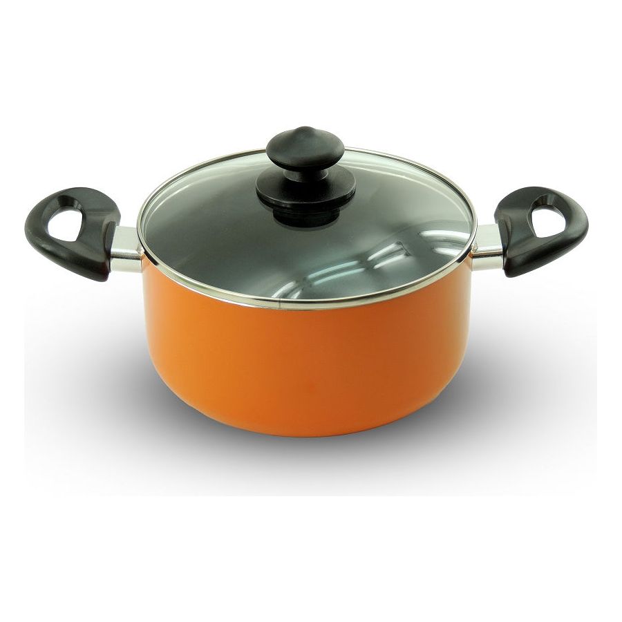 סיר נון סטיק 24 ס"מ כתום