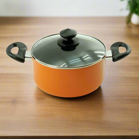 סיר נון סטיק 28 ס"מ כתום