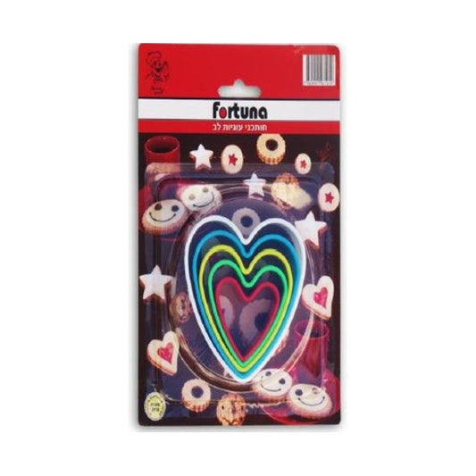 סט חותחני עוגיות לב