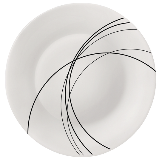 צלחת זכוכית מנה ראשונה 20 ס"מ