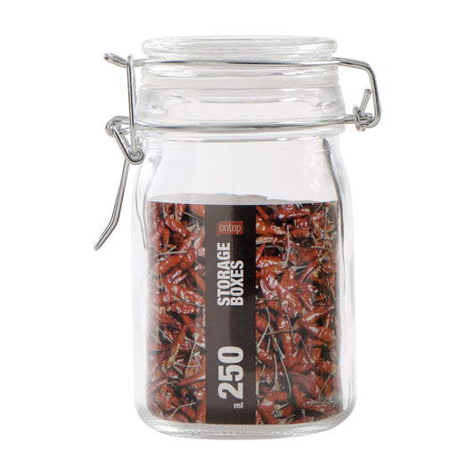 צנצנת זכוכית  250מל מכסה ואקום