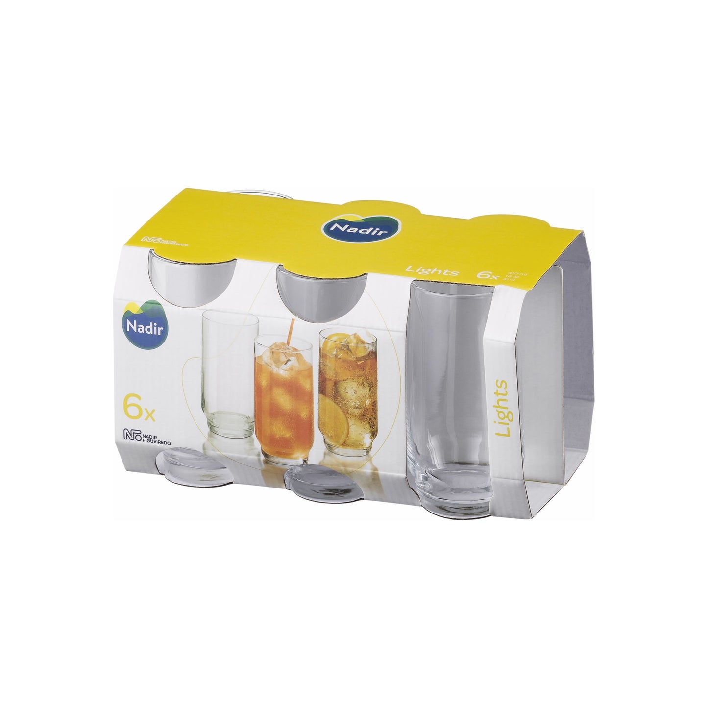 סט 6 כוס לונג לייטס 410 מ ל