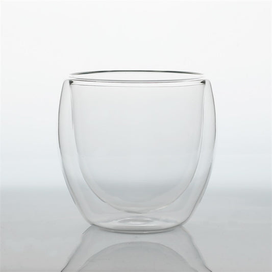 מאג זכוכית 300 מ"ל דופן כפולה בלי ידית