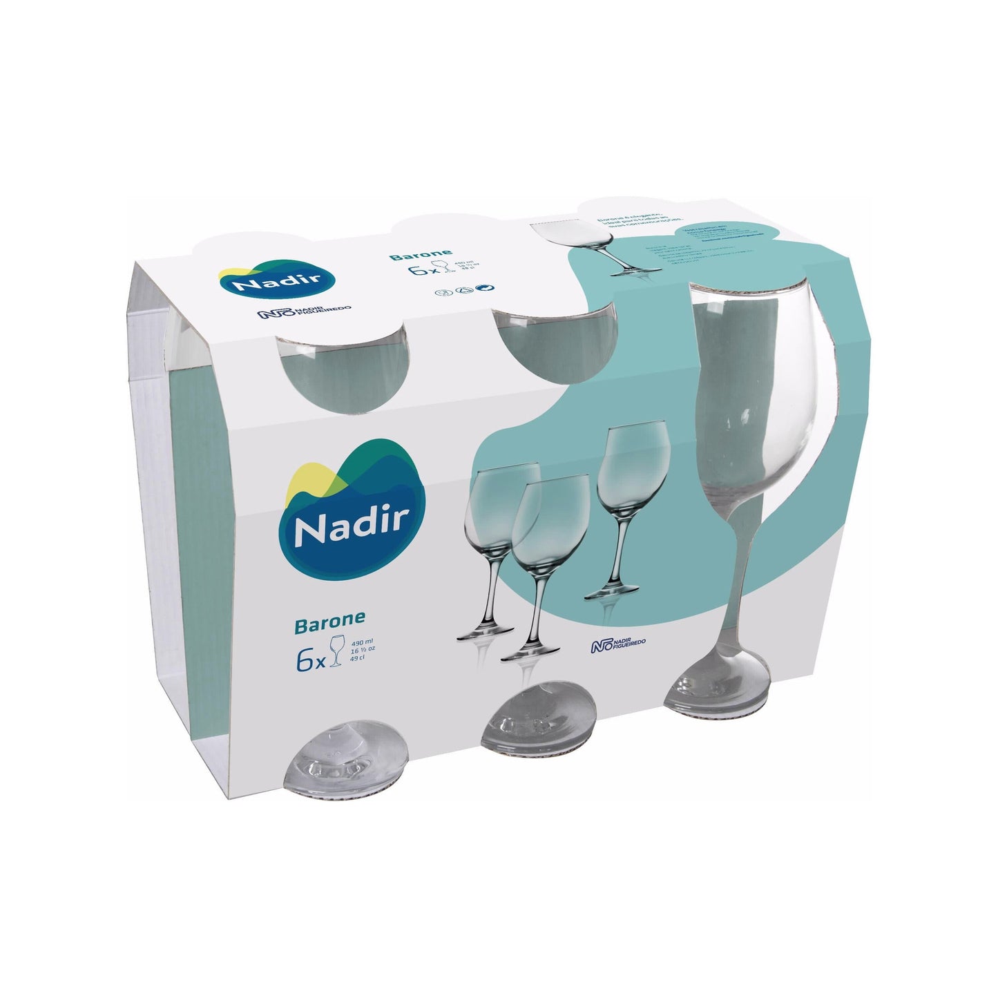 סט 6 כוסות יין, BARONE