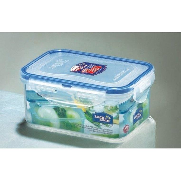 קופסת פלסטיק מלבנית 600 מל L&L