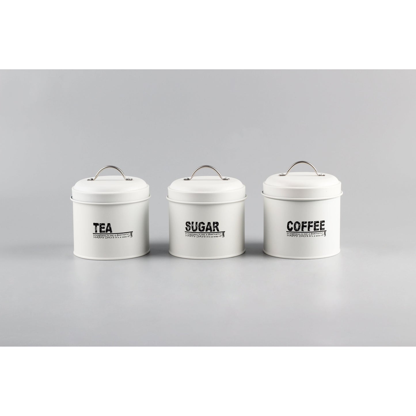 סט תה/קפה/סוכר מתכת שמנת 700 מל