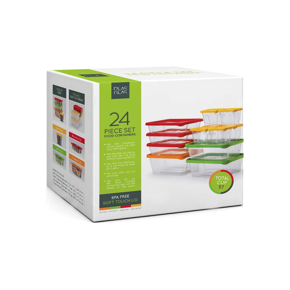 סט 12 קופסאות אחסון