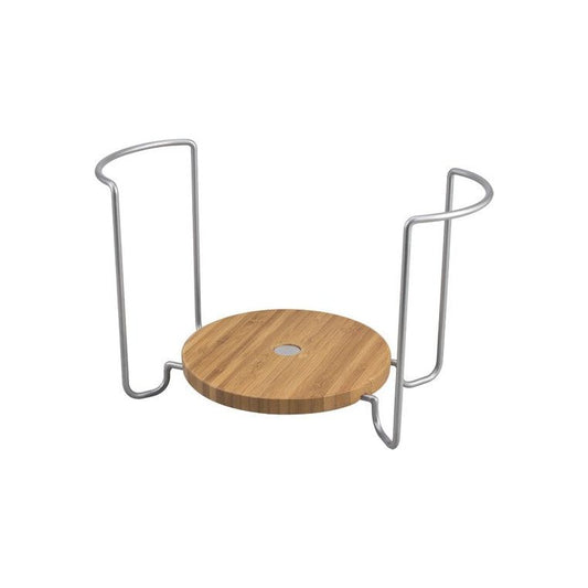 מעמד לצלחות מתכוונן תחתית במבוק