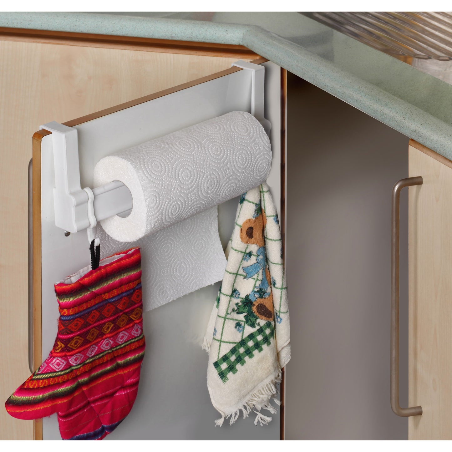 פח אשפה למטבח עם מכסה, נתלה על ארון