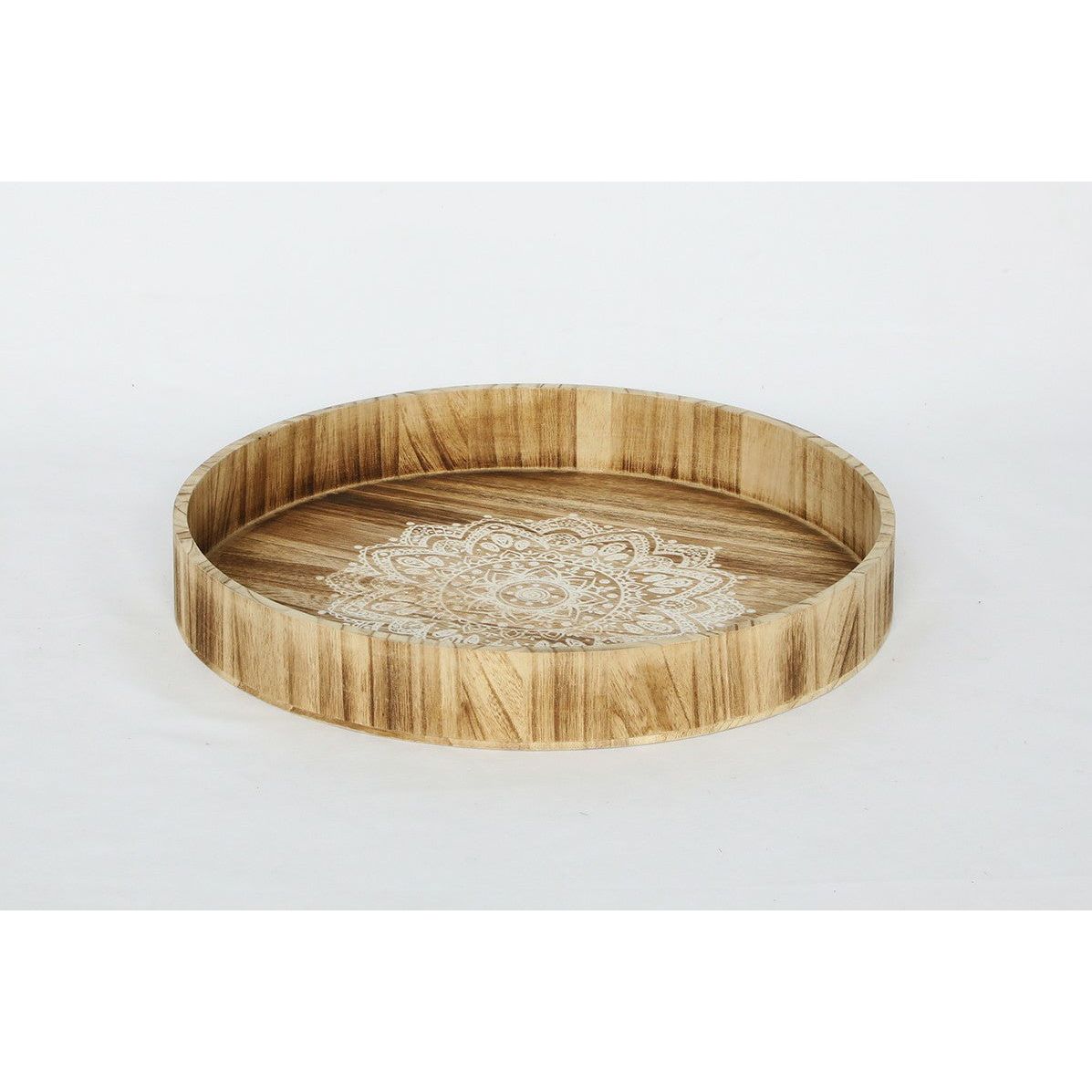 מגש עץ עגול L