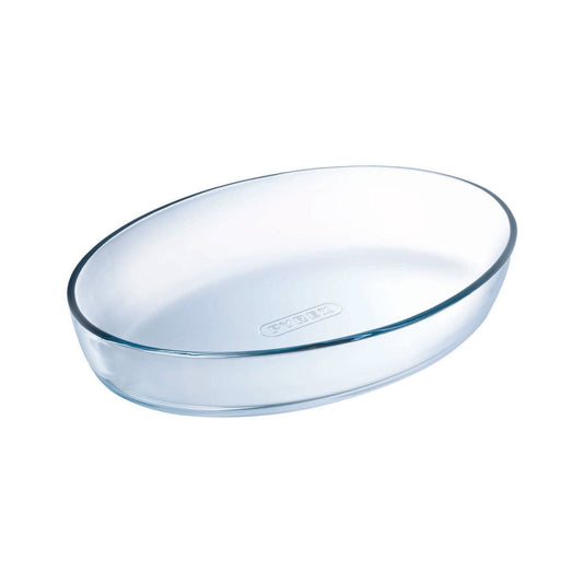 תבנית זכוכית אובלית 39*27 ס"מ   PYREX GLASS