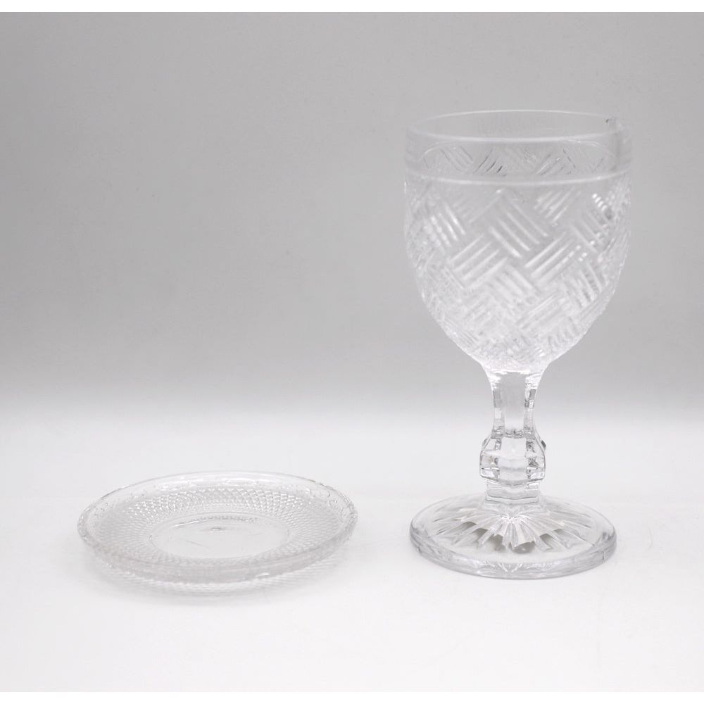 גביע קידוש זכוכית+תחתית