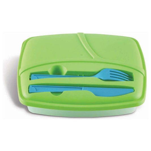 צלחת מחולקת+סכו"ם