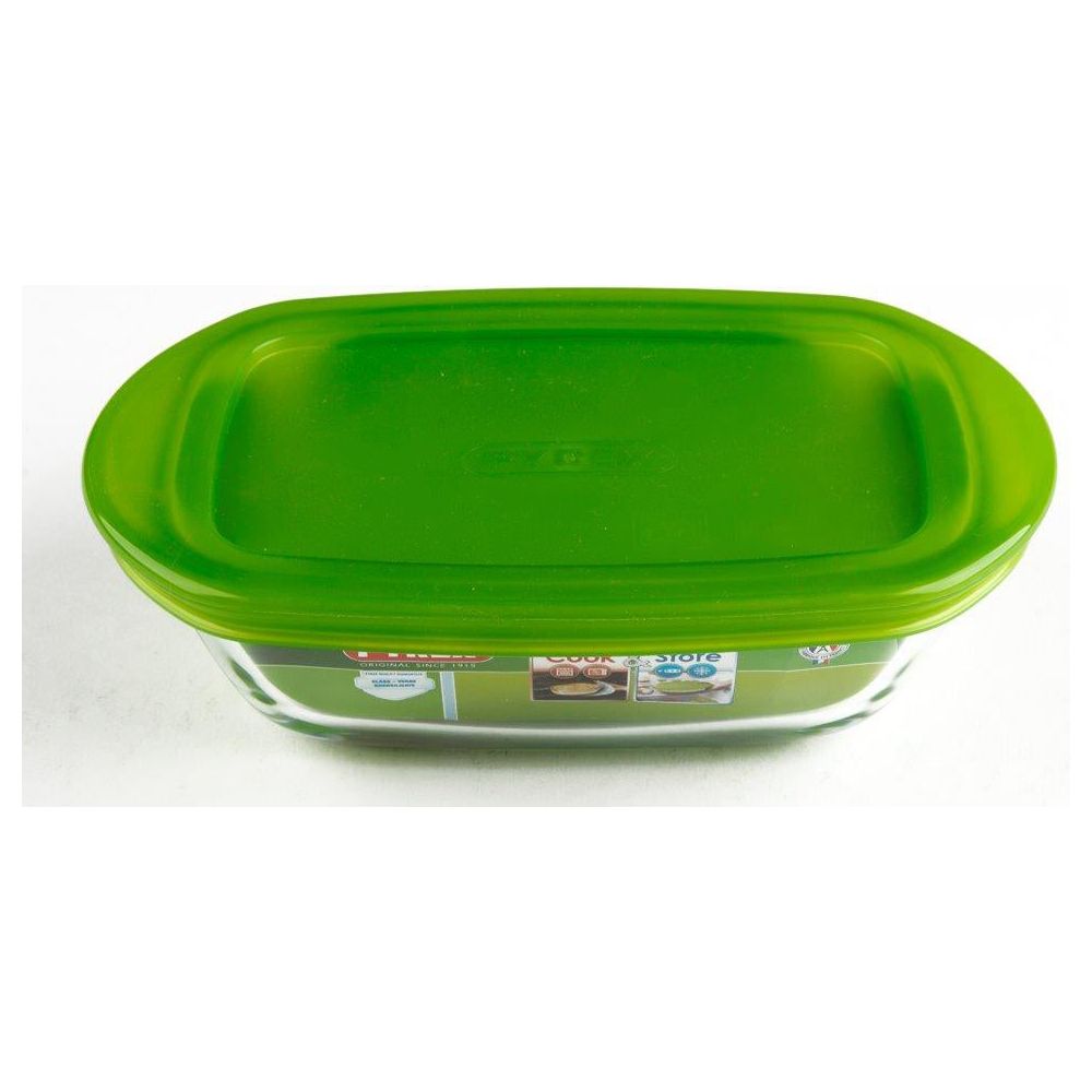 כלי אחסון ז. מלבן 0.35ל+מכסה פ. ירוק