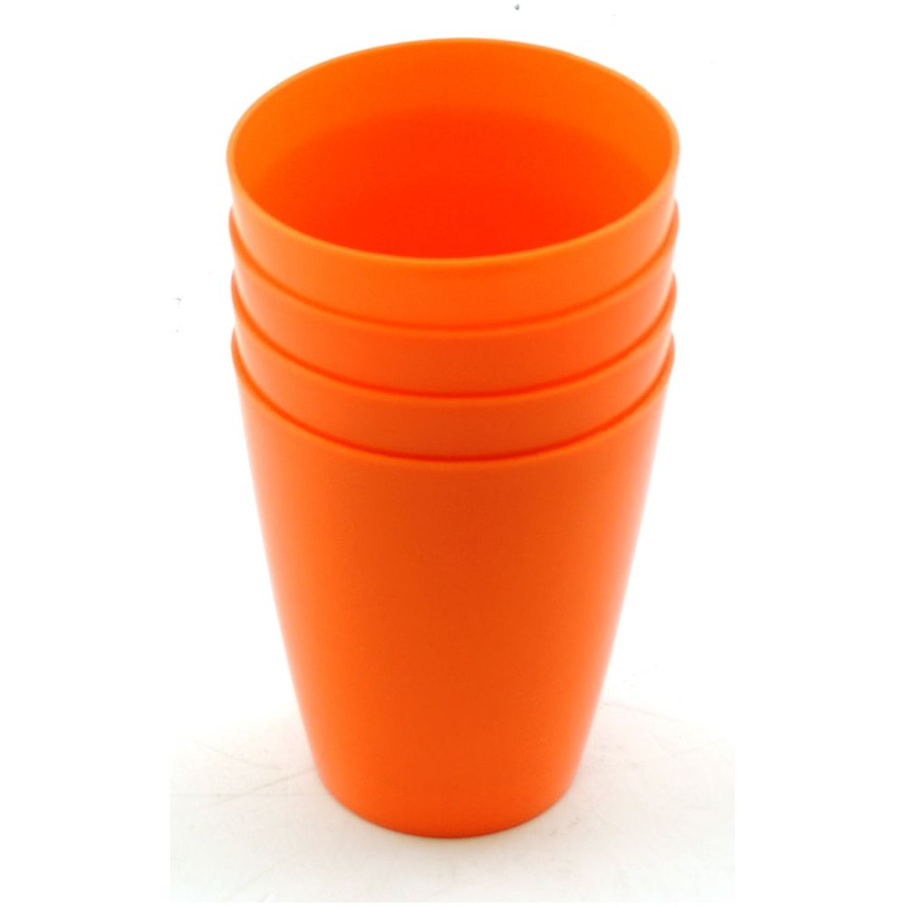 רביעיית כוסות פלסטיק צבעוני