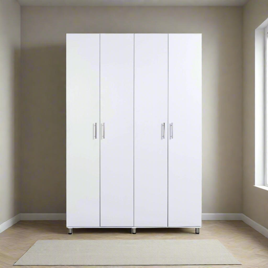 ארון בגדים עמי 4 דלתות לבן