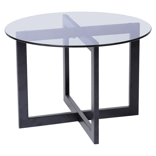 שולחן עגול 42*60 ס"מ זכוכית 8 מ"מ