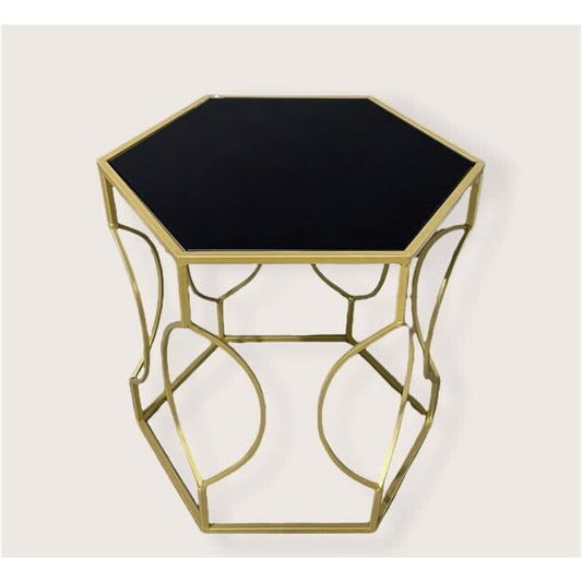 שולחן קפה קטן דגם ערבסק M זהב