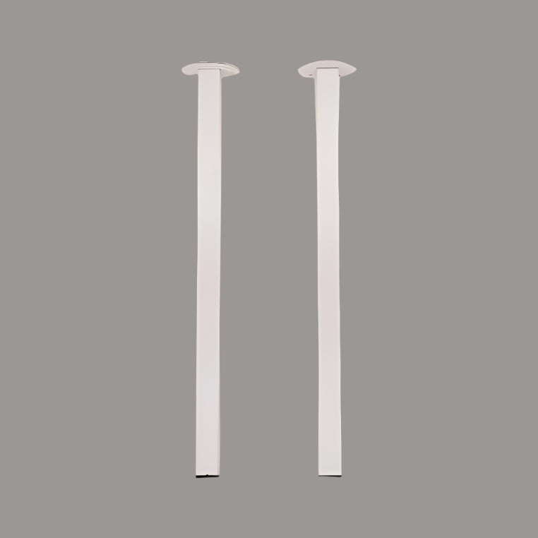 סט 2 רגליים לשולחן, לבן מרובע, 72.5 ס"מ