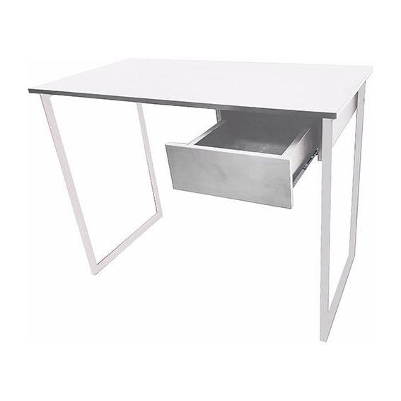 שולחן כתיבה למחשב בצבע לבן עם מגירה 50*100 ס"מ