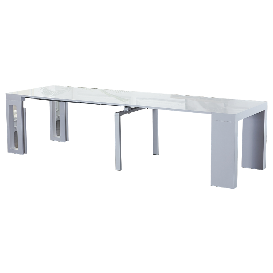 קונסולה נפתחת צבע לבן