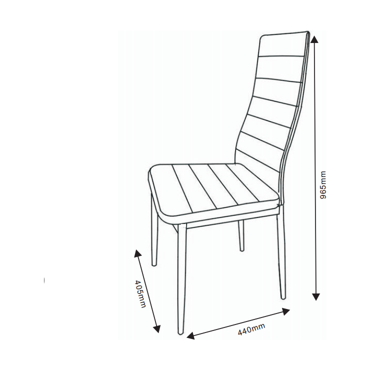 כסא פינת אוכל דגם רומא אפור