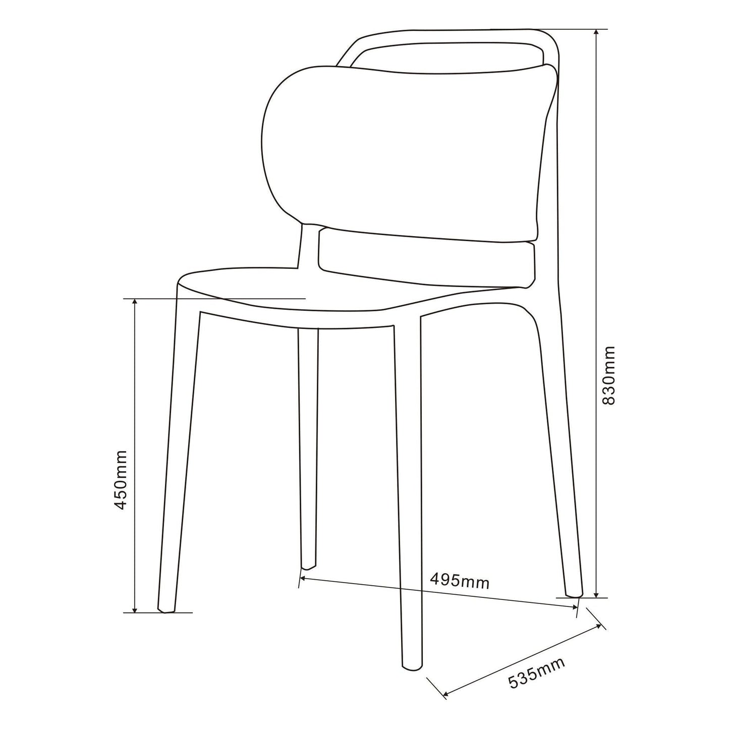כיסא אוכל לבן דגם דנמרק - בקניית 4 כסאות מחיר ליח' 300 ש"ח