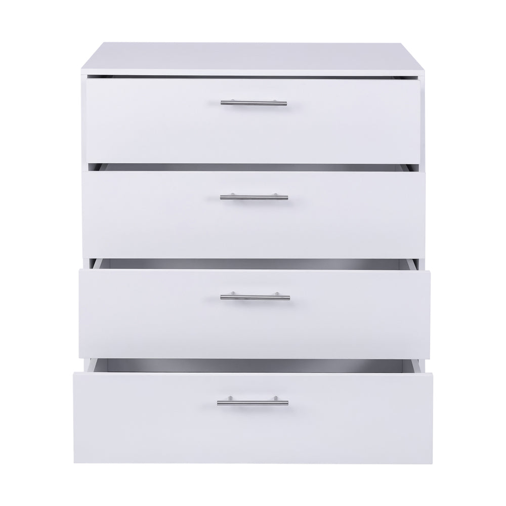 שידה 4 מגירות 80 ס"מ לבן