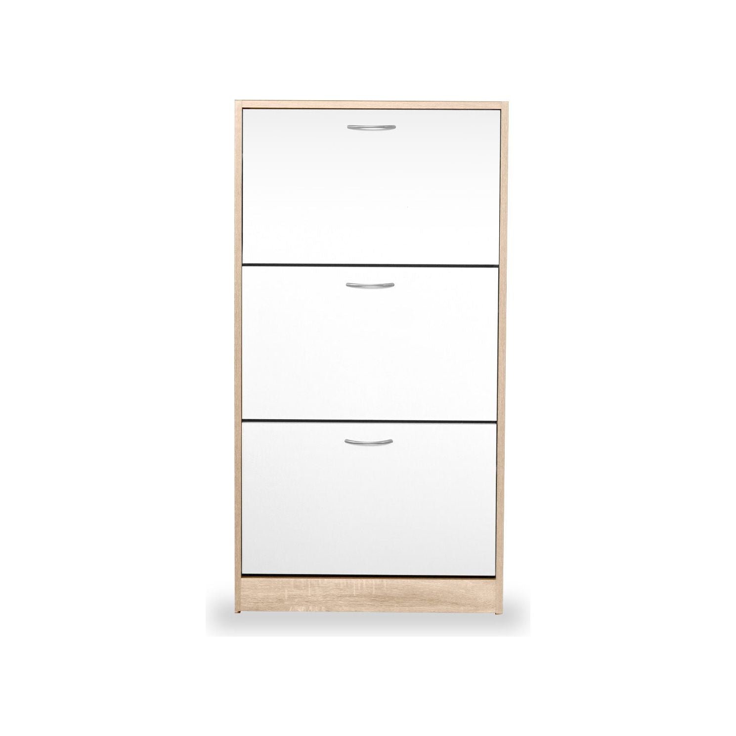 ארון נעליים 3 תאים עץ לבן, Burg , מחיר בלעדי לאתר