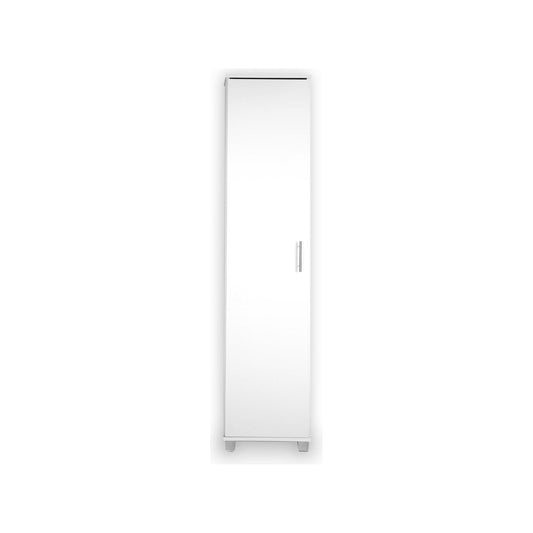 ארון שירות דלת אחת 5 תאים בצבע לבן