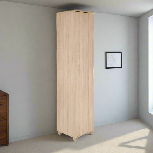 ארון שירות דלת אחת 5 מדפים צבע עץ