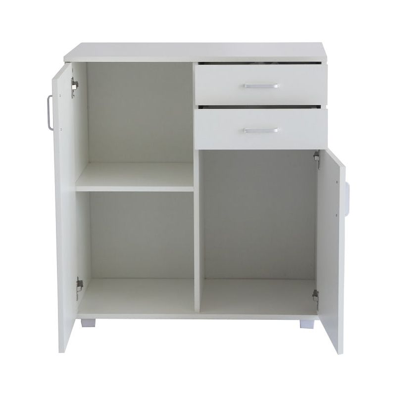 שידה משולבת 80 ס"מ לבן