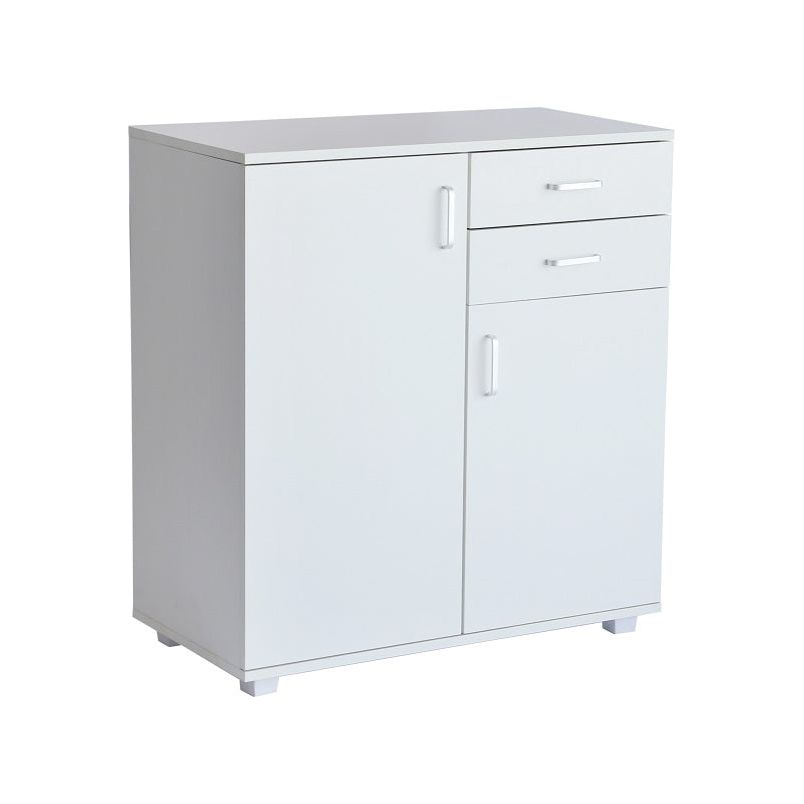 שידה משולבת 80 ס"מ לבן