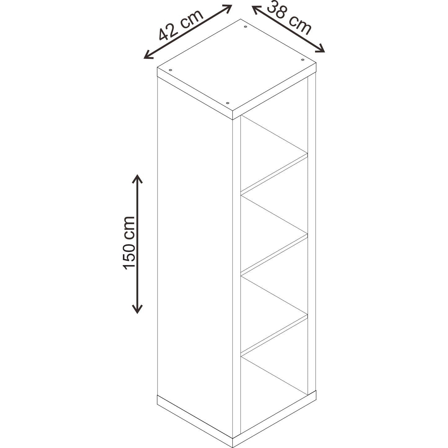 כוורת 4 תאים ישרה לבן