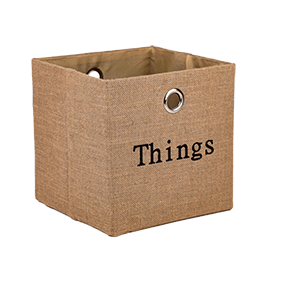 סלסלת אחסון יוטה חום 30*30 Things